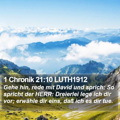 1 Chronik 21:10 LUTH1912 Bible Verse Image