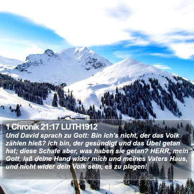 1 Chronik 21:17 LUTH1912 Bible Verse Image
