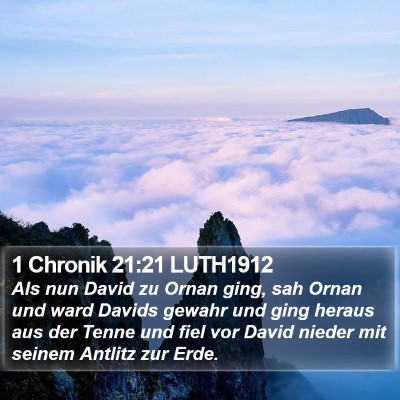 1 Chronik 21:21 LUTH1912 Bible Verse Image