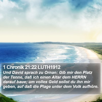 1 Chronik 21:22 LUTH1912 Bible Verse Image
