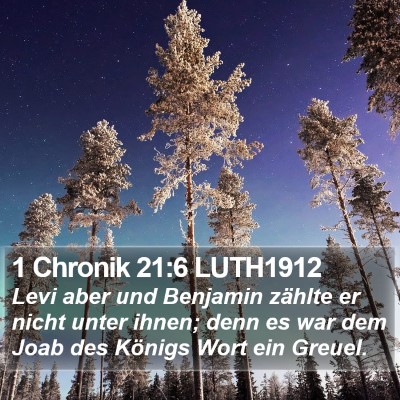 1 Chronik 21:6 LUTH1912 Bible Verse Image