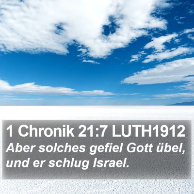 1 Chronik 21:7 LUTH1912 Bible Verse Image