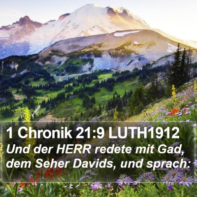 1 Chronik 21:9 LUTH1912 Bible Verse Image