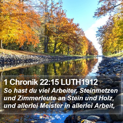 1 Chronik 22:15 LUTH1912 Bible Verse Image