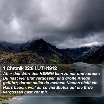 1 Chronik 22:8 LUTH1912 Bible Verse Image
