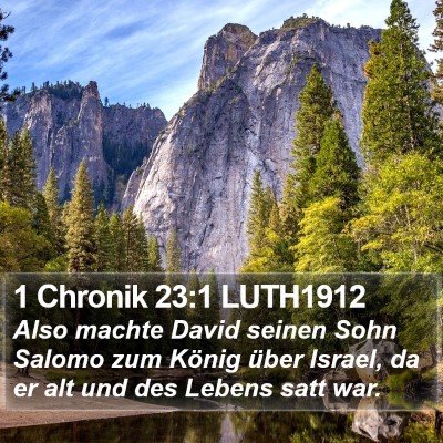 1 Chronik 23:1 LUTH1912 Bible Verse Image