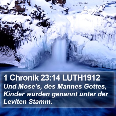 1 Chronik 23:14 LUTH1912 Bible Verse Image