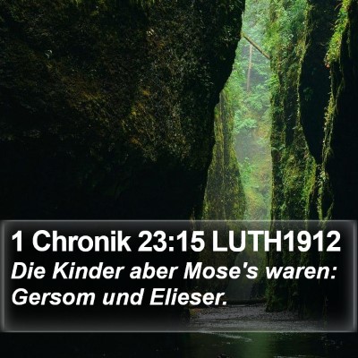 1 Chronik 23:15 LUTH1912 Bible Verse Image