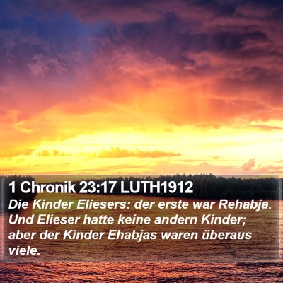 1 Chronik 23:17 LUTH1912 Bible Verse Image