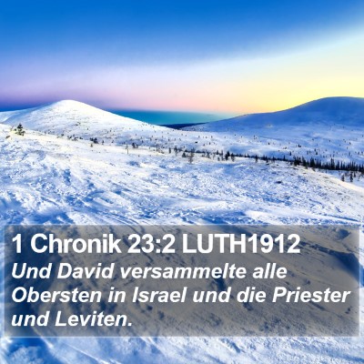 1 Chronik 23:2 LUTH1912 Bible Verse Image