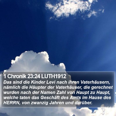 1 Chronik 23:24 LUTH1912 Bible Verse Image