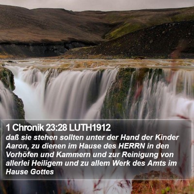 1 Chronik 23:28 LUTH1912 Bible Verse Image