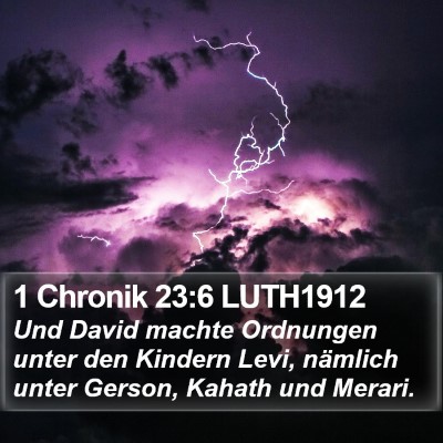 1 Chronik 23:6 LUTH1912 Bible Verse Image