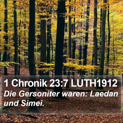 1 Chronik 23:7 LUTH1912 Bible Verse Image
