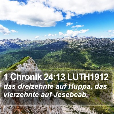 1 Chronik 24:13 LUTH1912 Bible Verse Image