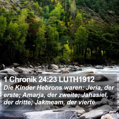1 Chronik 24:23 LUTH1912 Bible Verse Image
