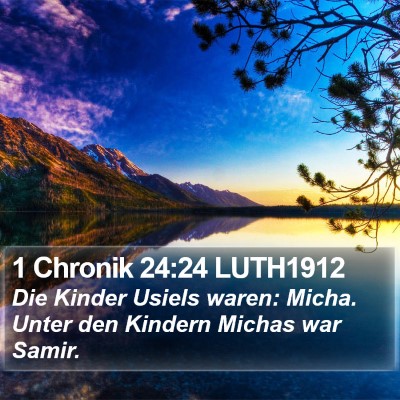 1 Chronik 24:24 LUTH1912 Bible Verse Image