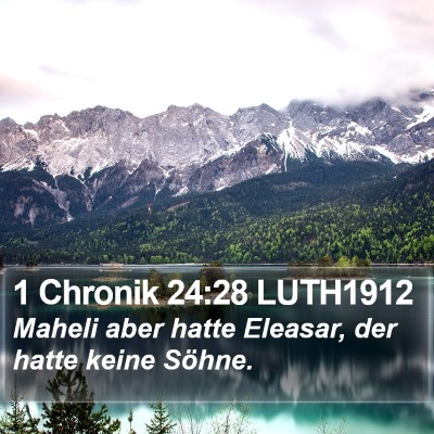 1 Chronik 24:28 LUTH1912 Bible Verse Image