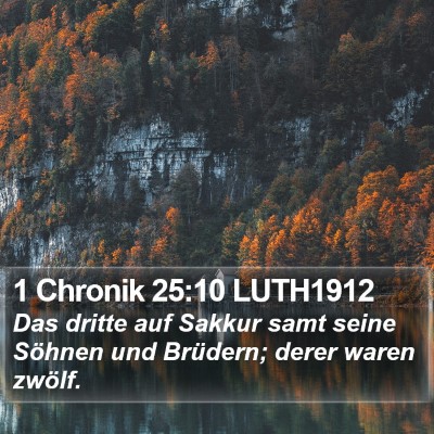 1 Chronik 25:10 LUTH1912 Bible Verse Image