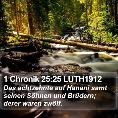 1 Chronik 25:25 LUTH1912 Bible Verse Image