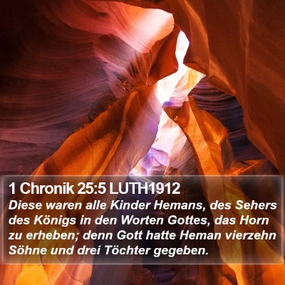 1 Chronik 25:5 LUTH1912 Bible Verse Image
