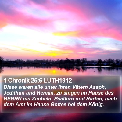 1 Chronik 25:6 LUTH1912 Bible Verse Image