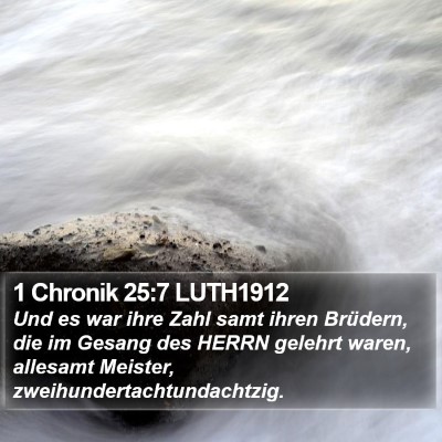 1 Chronik 25:7 LUTH1912 Bible Verse Image