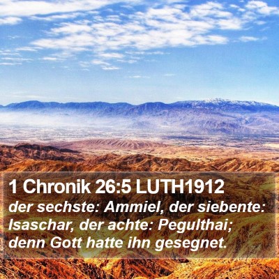 1 Chronik 26:5 LUTH1912 Bible Verse Image