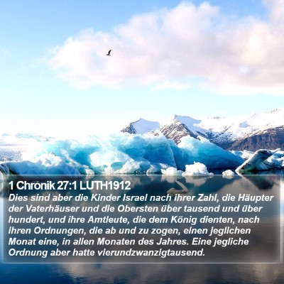 1 Chronik 27:1 LUTH1912 Bible Verse Image