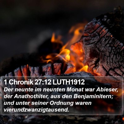 1 Chronik 27:12 LUTH1912 Bible Verse Image