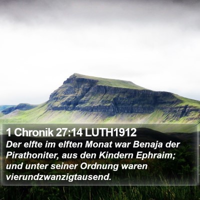 1 Chronik 27:14 LUTH1912 Bible Verse Image