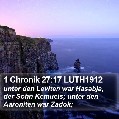 1 Chronik 27:17 LUTH1912 Bible Verse Image