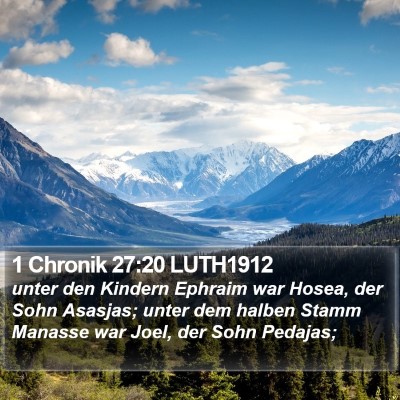 1 Chronik 27:20 LUTH1912 Bible Verse Image