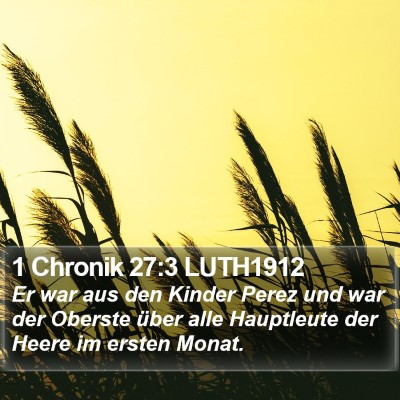 1 Chronik 27:3 LUTH1912 Bible Verse Image