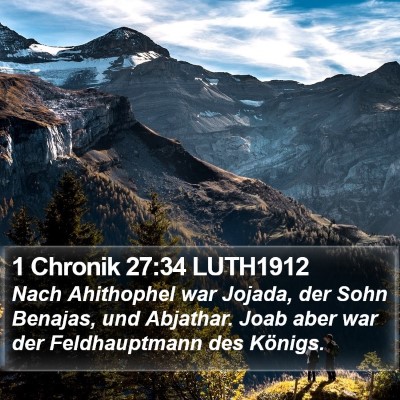 1 Chronik 27:34 LUTH1912 Bible Verse Image