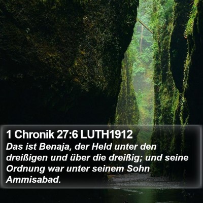 1 Chronik 27:6 LUTH1912 Bible Verse Image