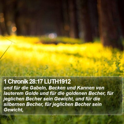 1 Chronik 28:17 LUTH1912 Bible Verse Image
