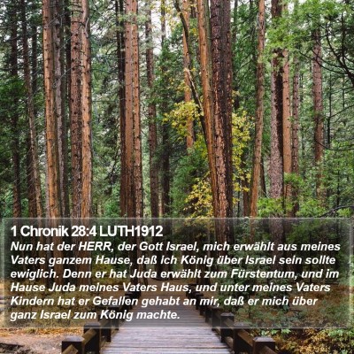 1 Chronik 28:4 LUTH1912 Bible Verse Image