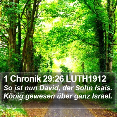 1 Chronik 29:26 LUTH1912 Bible Verse Image