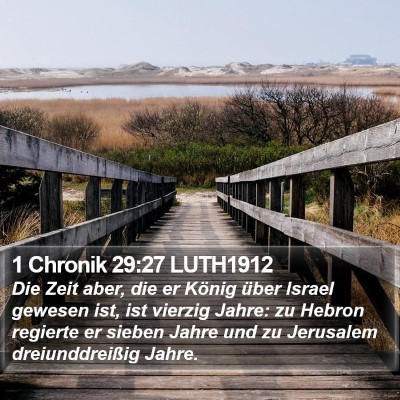 1 Chronik 29:27 LUTH1912 Bible Verse Image