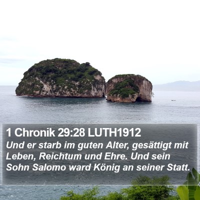 1 Chronik 29:28 LUTH1912 Bible Verse Image