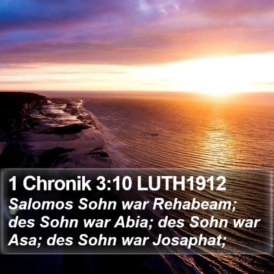 1 Chronik 3:10 LUTH1912 Bible Verse Image