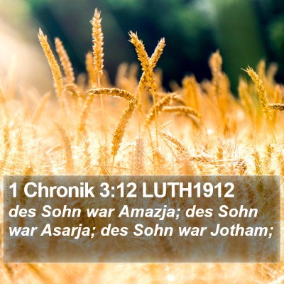 1 Chronik 3:12 LUTH1912 Bible Verse Image