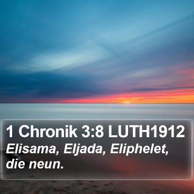 1 Chronik 3:8 LUTH1912 Bible Verse Image