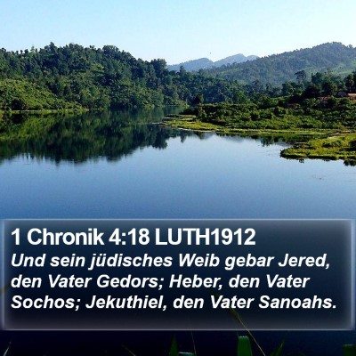1 Chronik 4:18 LUTH1912 Bible Verse Image