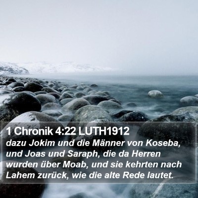 1 Chronik 4:22 LUTH1912 Bible Verse Image