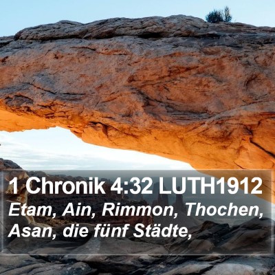 1 Chronik 4:32 LUTH1912 Bible Verse Image