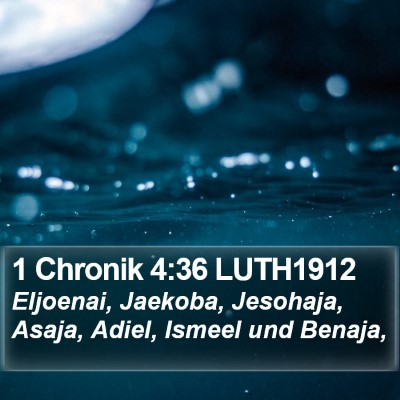 1 Chronik 4:36 LUTH1912 Bible Verse Image
