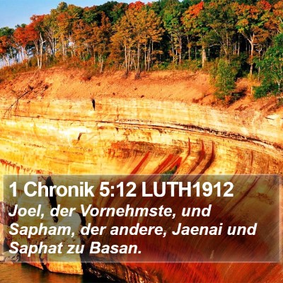 1 Chronik 5:12 LUTH1912 Bible Verse Image