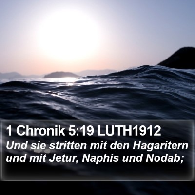 1 Chronik 5:19 LUTH1912 Bible Verse Image